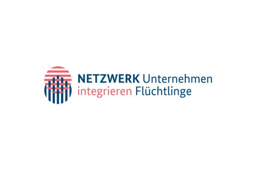 Netzwerk Unternehmen integrieren Flüchtlinge Logo