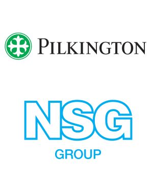 Logokomposition von Pilkington und der NSG Group